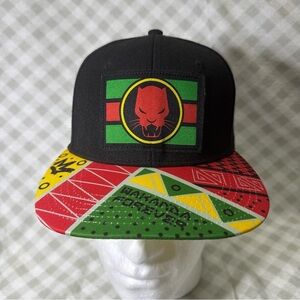 Black Panther Wakanda Forever Snapback Hat Multicolor OSFM Marvel
